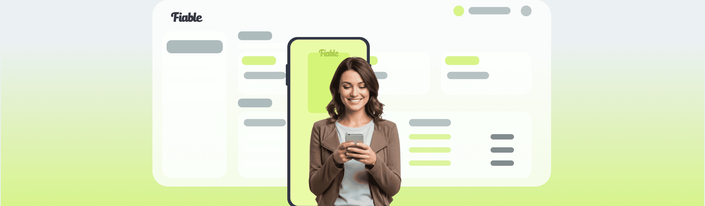 Panel de Fiable en el computador y una persona haciendo su verificación desde el celular